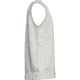 Gilet Con Bottoni In Lana, Cashmere