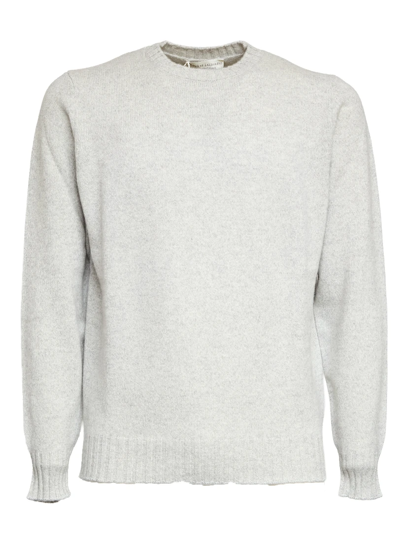 Maglia Girocollo In Lana, Cashmere