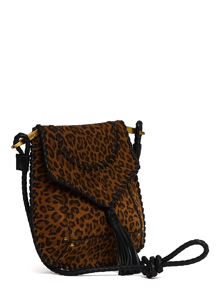 Borsa A Tracolla Anahi In Pelle Leopardata alternative