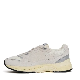 Sneakers Hyperway In Mesh E Suede Bianco, Argento