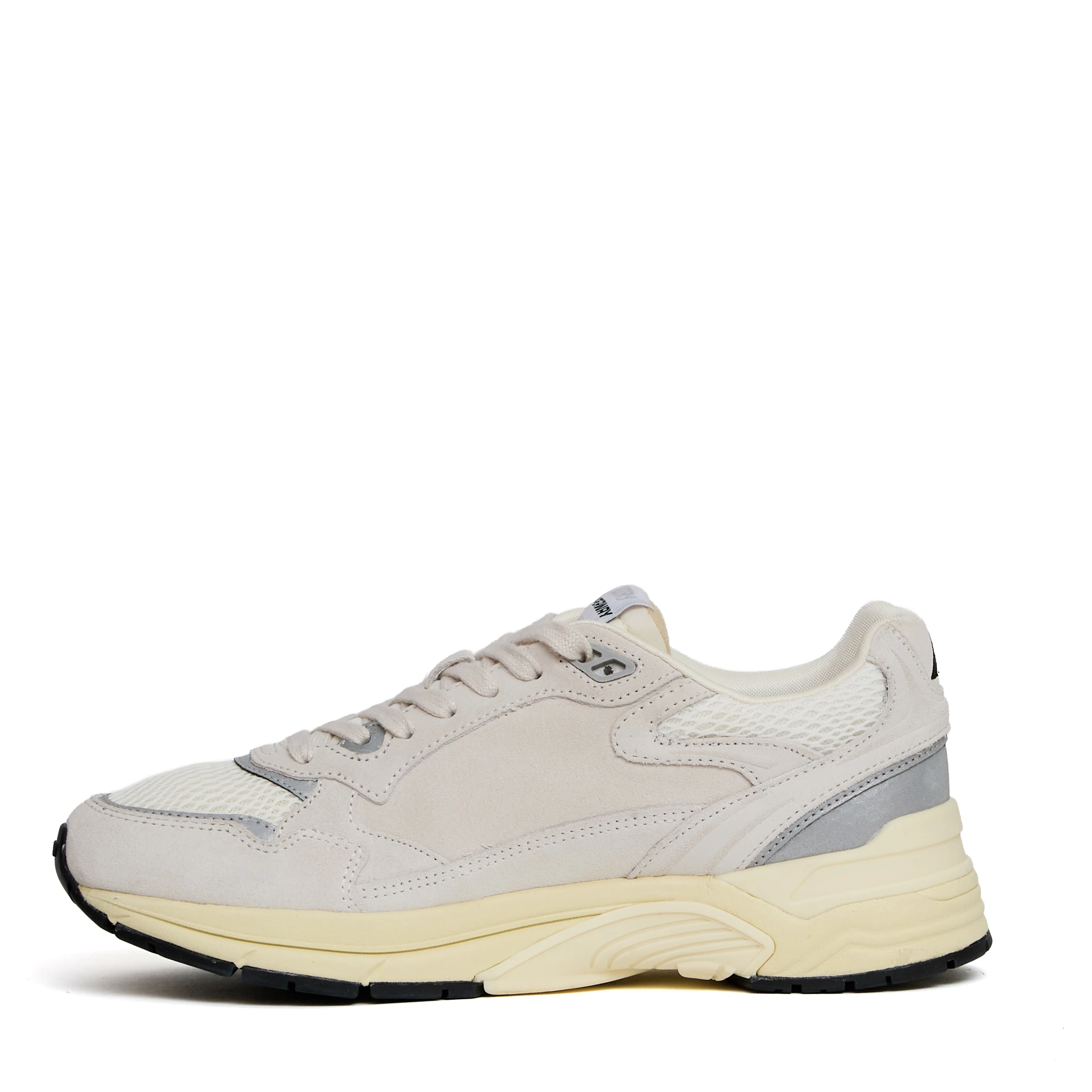Sneakers Hyperway In Mesh E Suede Bianco, Argento
