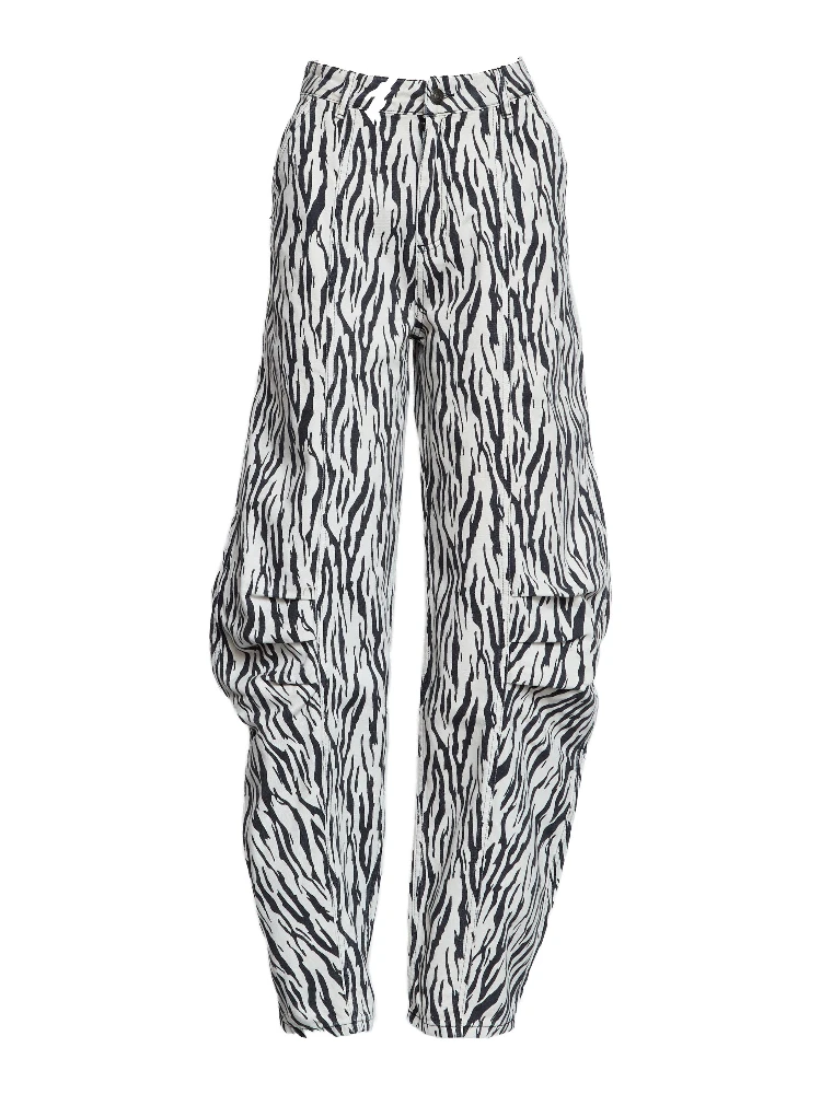 Pantaloni Cassandria Cargo In Twill Stampato