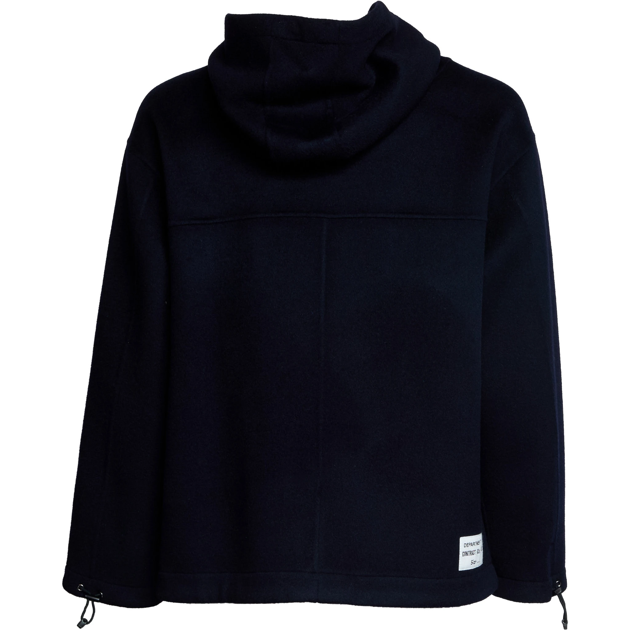 Parka In Panno Double Con Zip In Lana