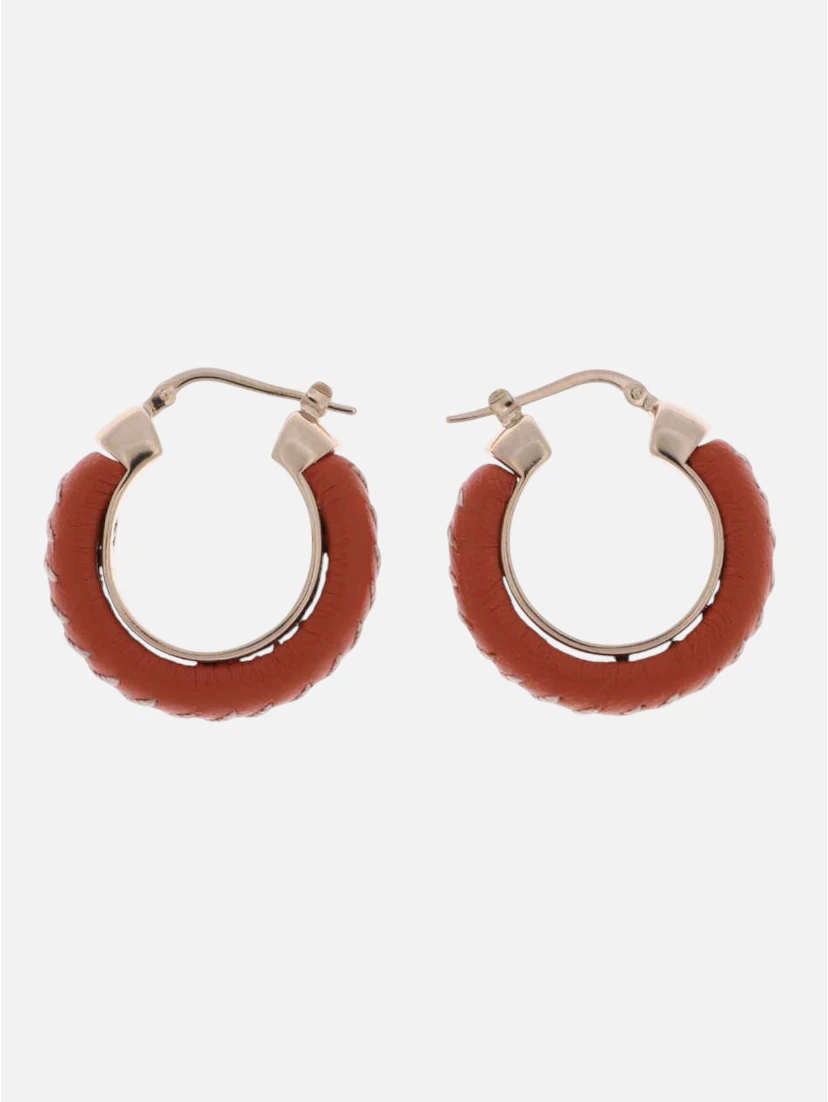 Leather Kattie Hoop Earrings