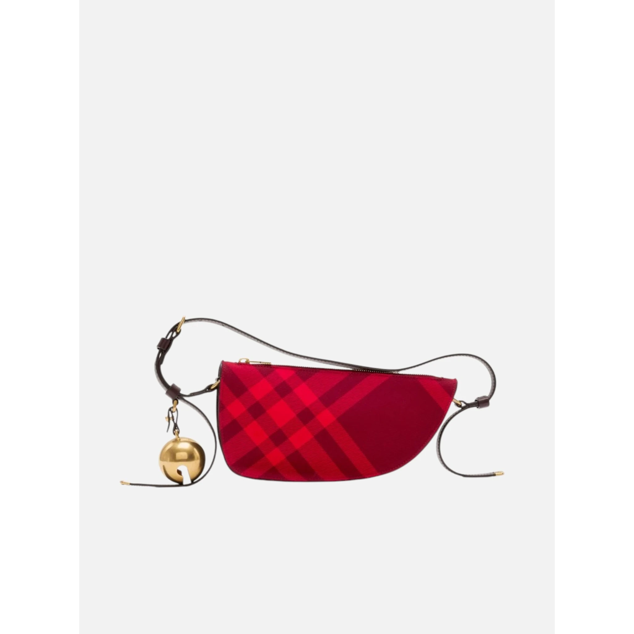 Mini Shield check-pattern shoulder bag