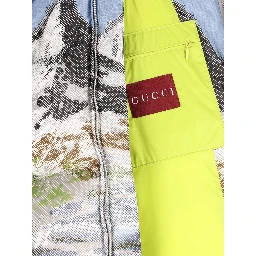 Printed short down jacket