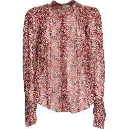 Blusa Noeline In Crêpe Stampato