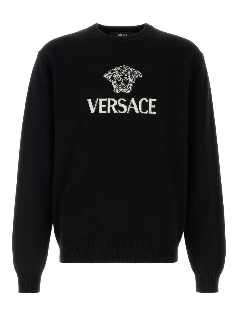 KNIT SWEATER MEDUSA INTARSIA ECOCASHMERE