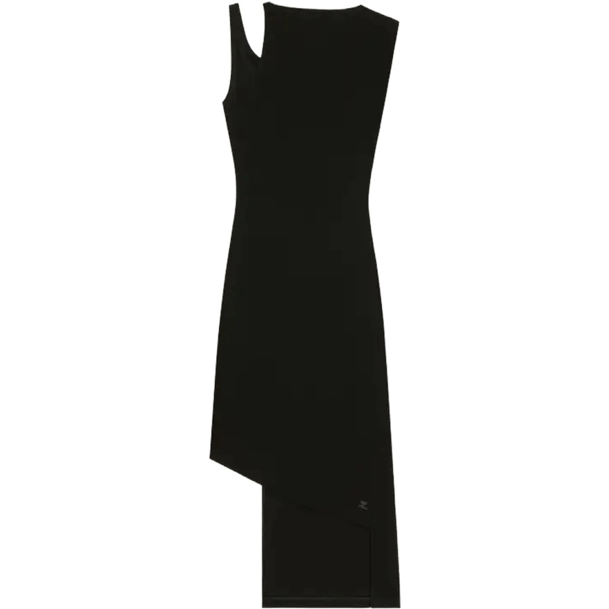 RIBBED "OBLIQUE" DRESS