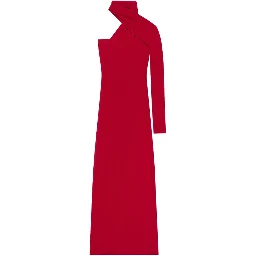 DRAPED ONE-SHOULDER DRESS