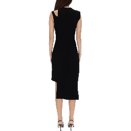 RIBBED "OBLIQUE" DRESS