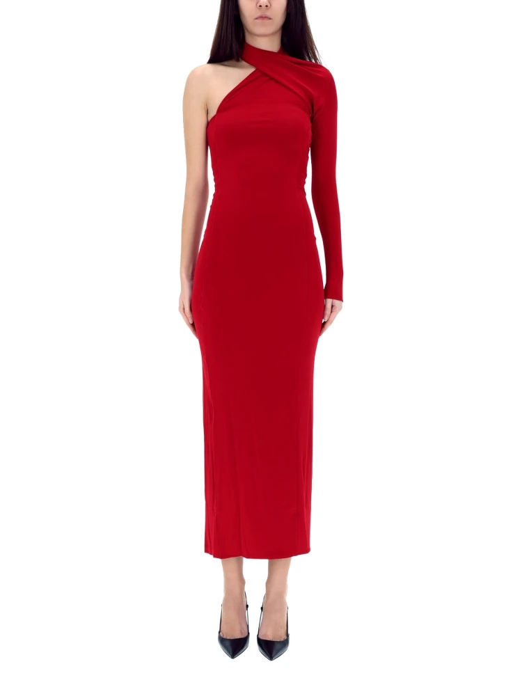 DRAPED ONE-SHOULDER DRESS alternative