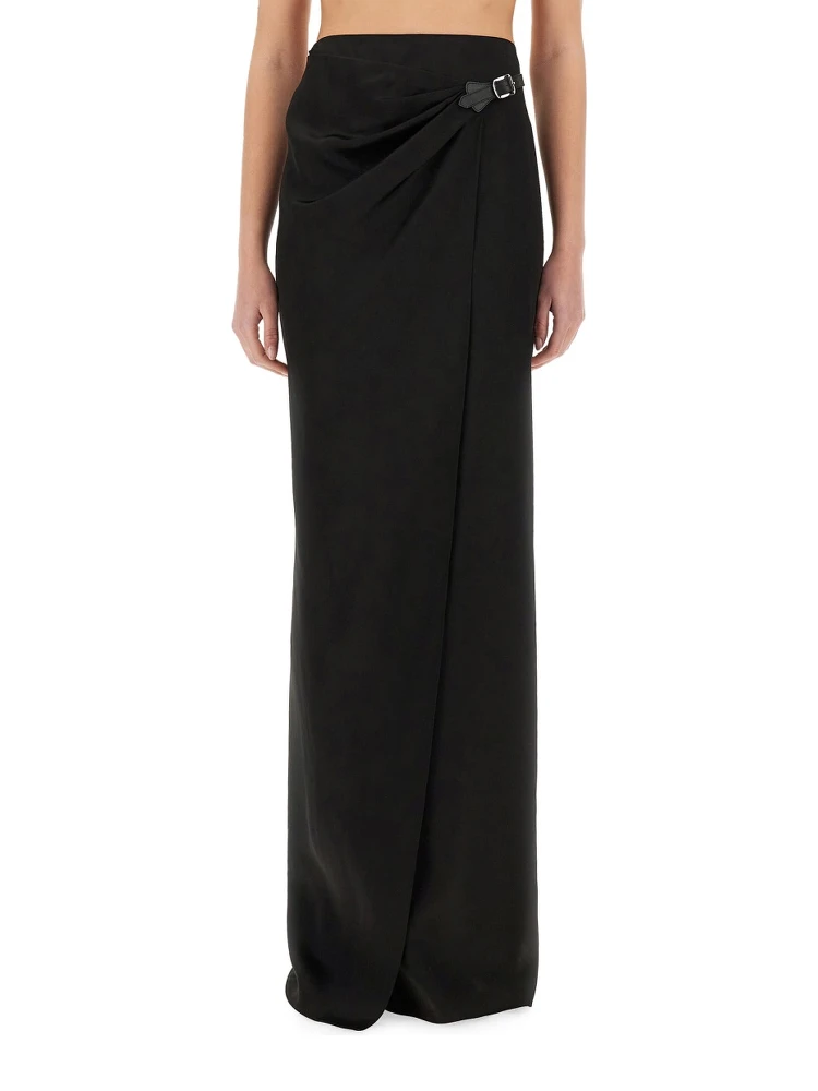 MAXI "WRAP" SKIRT WITH BELT