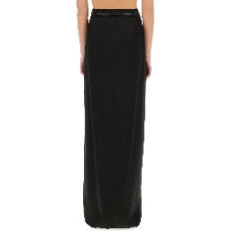 MAXI "WRAP" SKIRT WITH BELT