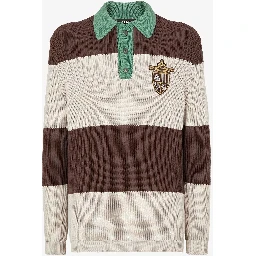 Cotton knitted polo