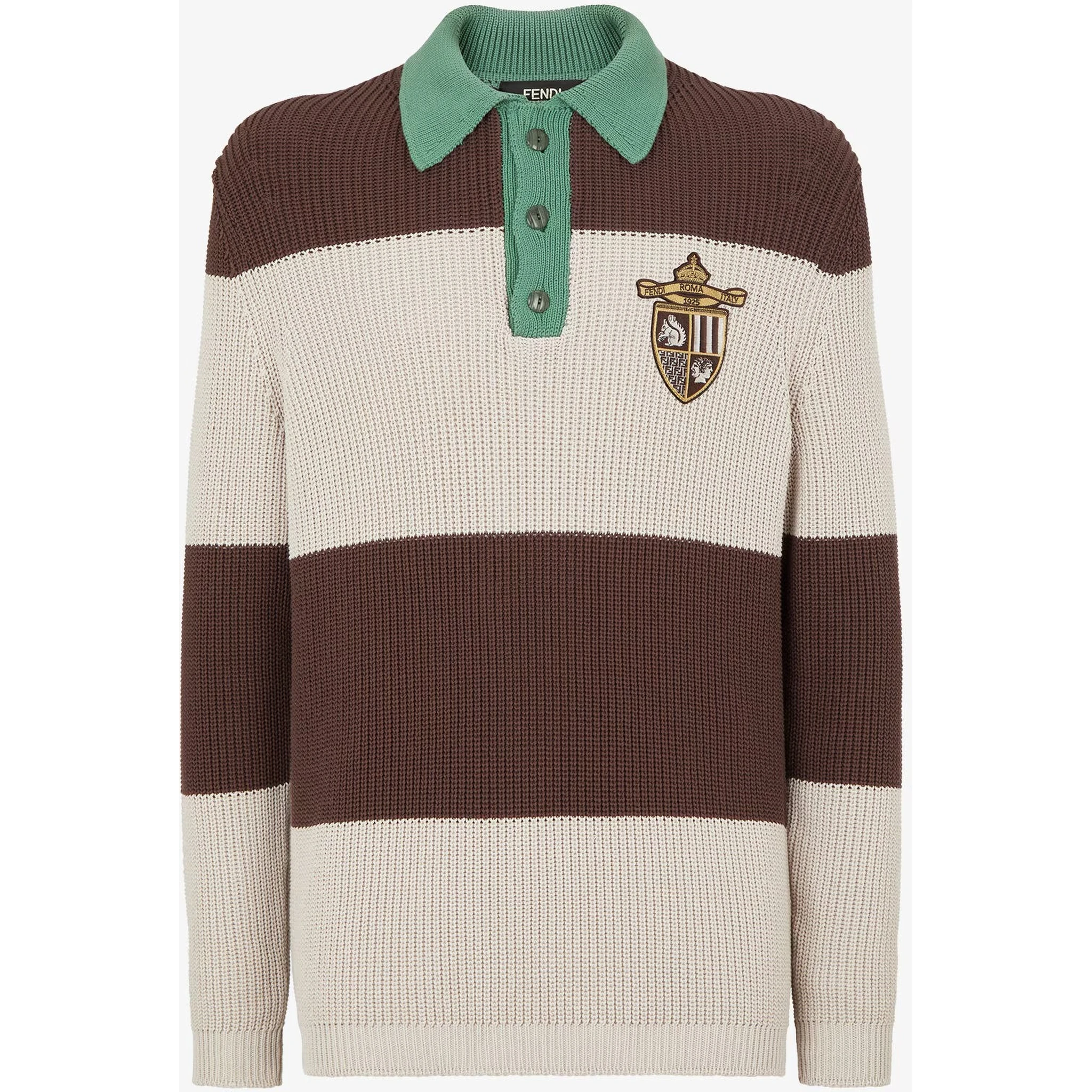 Cotton knitted polo