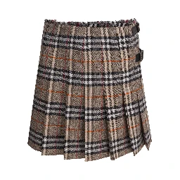 Wool knit Check