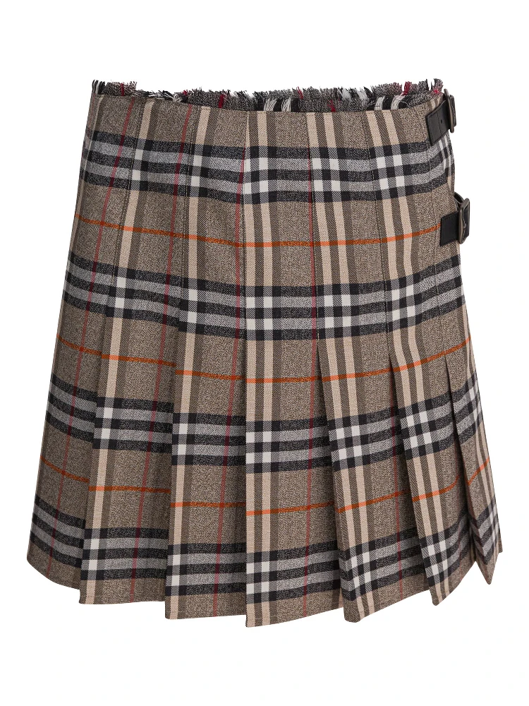 Wool knit Check