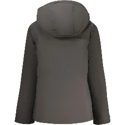 Black Polyester Women Jacket