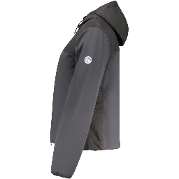 Black Polyester Women Jacket