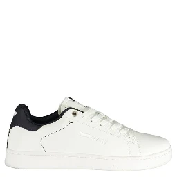 White Polyurethane Men's Sneaker