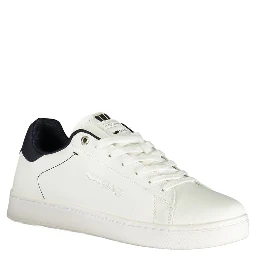 White Polyurethane Men's Sneaker