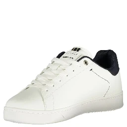 White Polyurethane Men's Sneaker