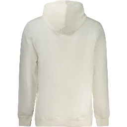 White Cotton Men's Hoodie