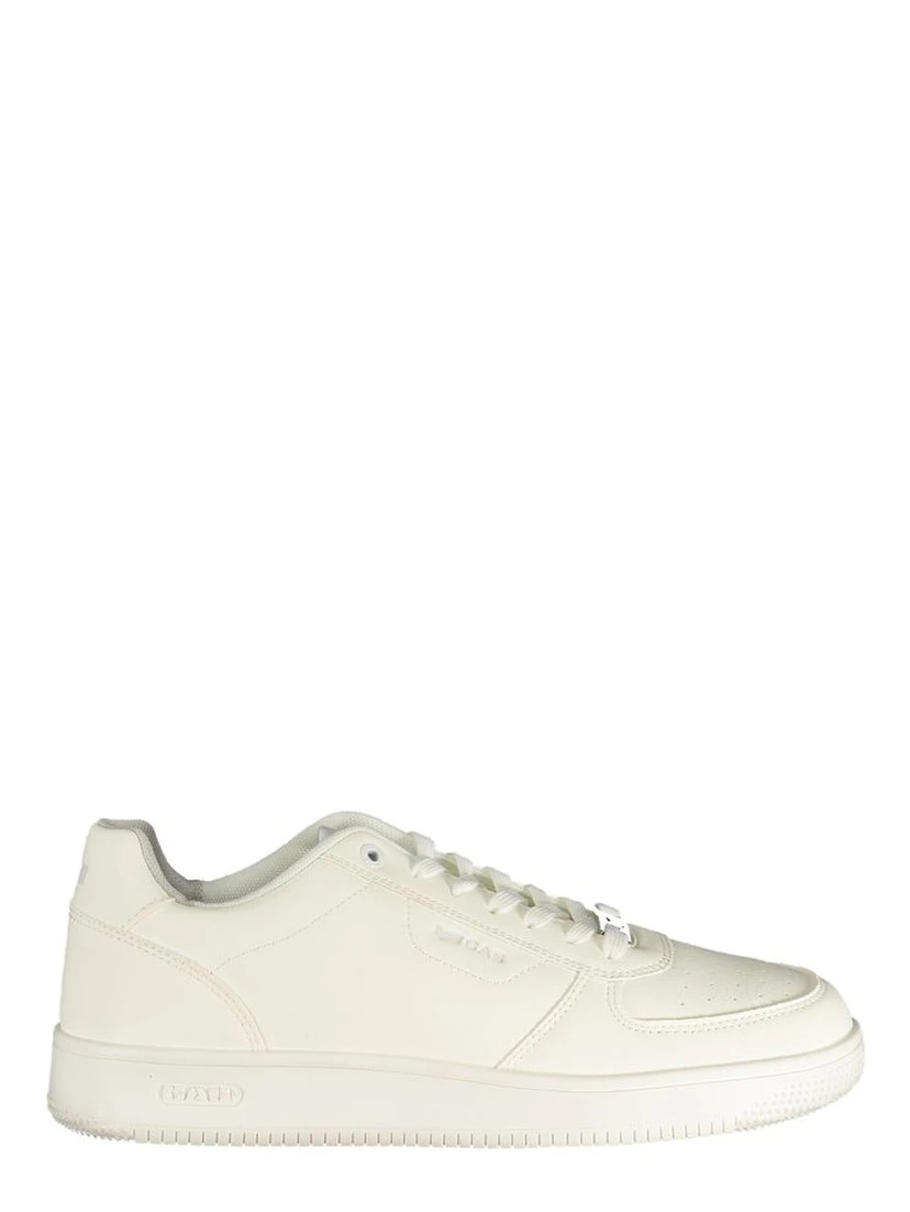 White Polyurethane Men Sneaker