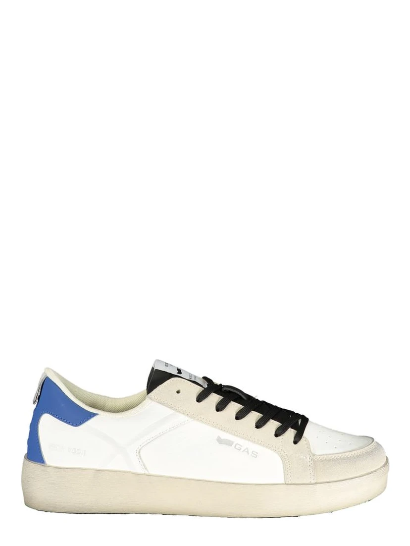 White Polyurethane Men Sneaker