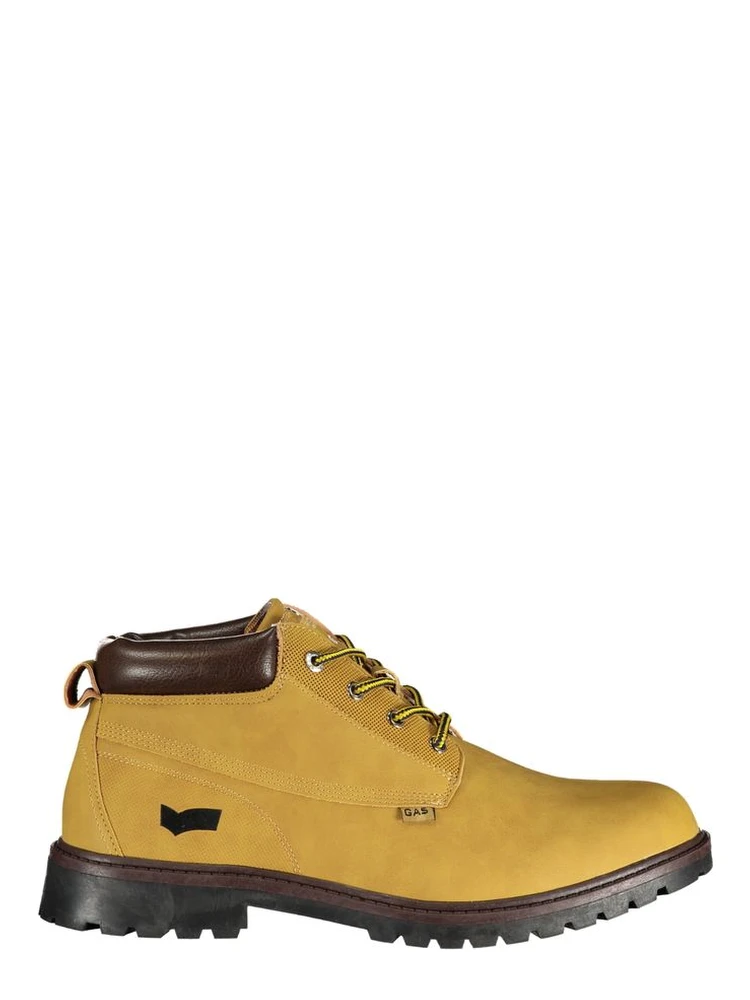 Beige Polyurethane Men's Ankle Boot