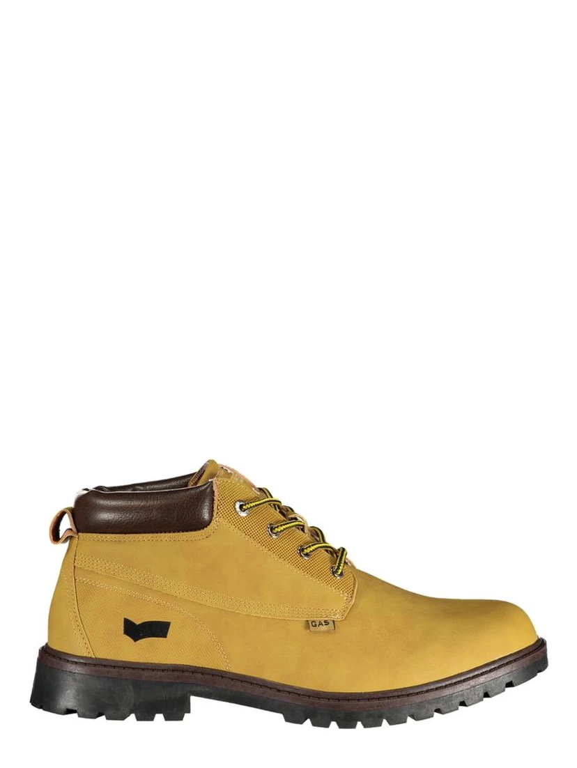 Beige Polyurethane Men's Ankle Boot