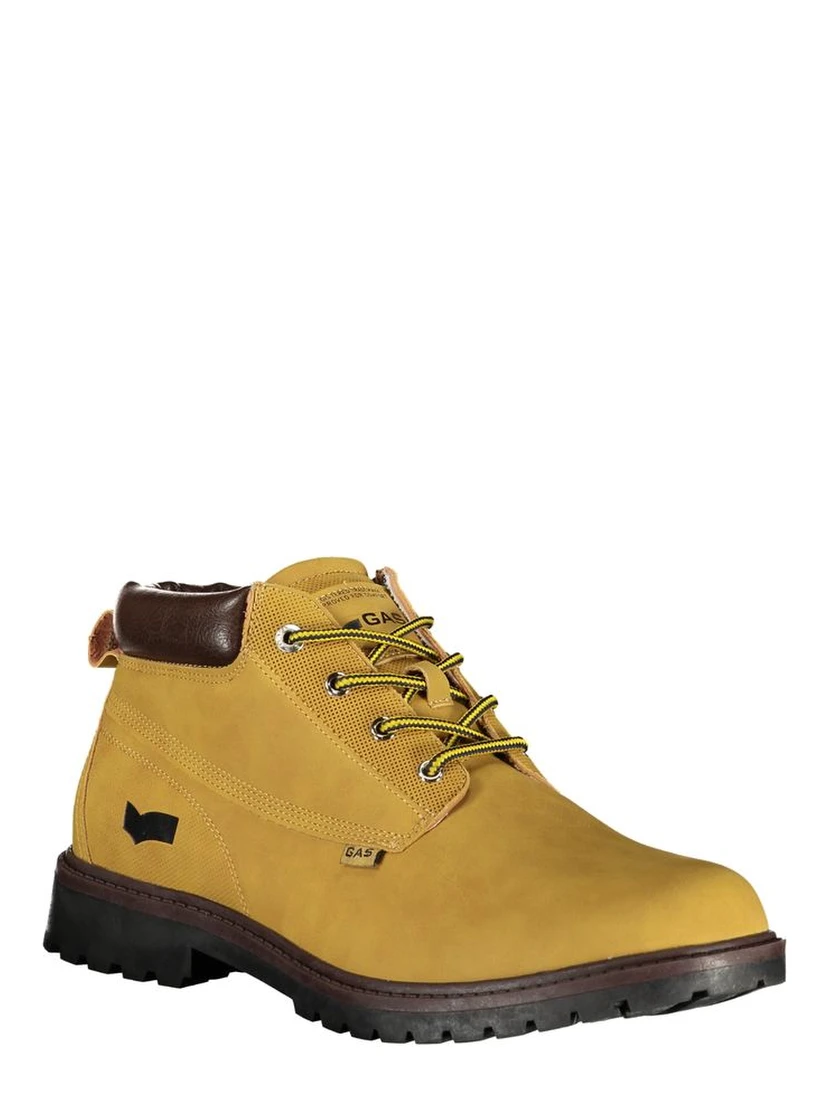 Beige Polyurethane Men's Ankle Boot