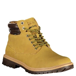 Beige Polyurethane Men Ankle Boot