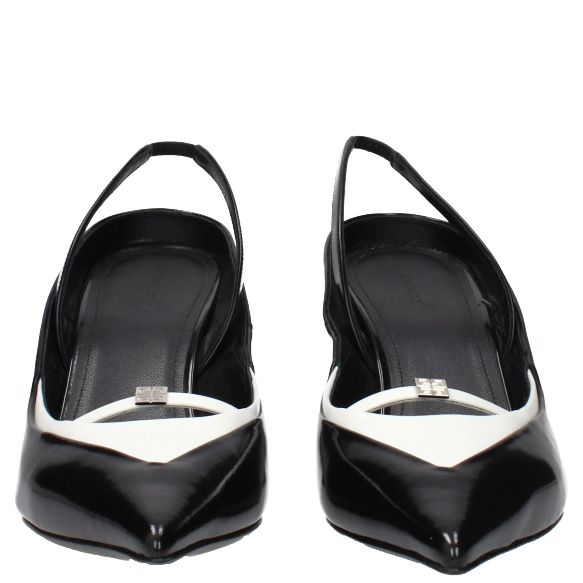 Black Leather Wedge Sandals