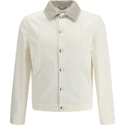 White Cotton Denim Jacket