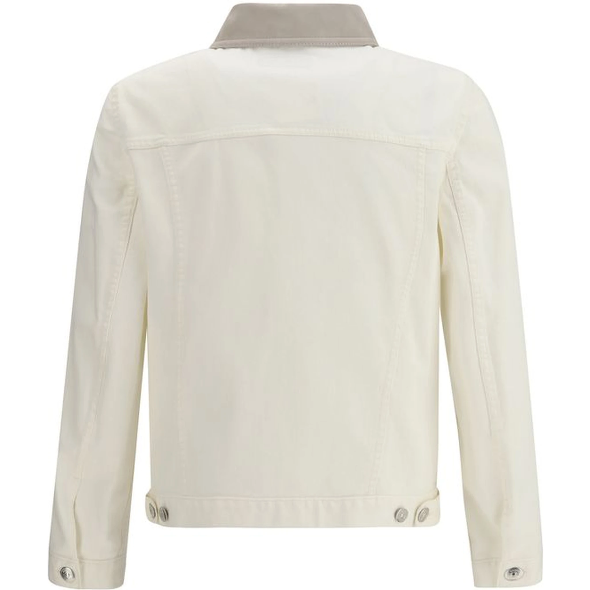 White Cotton Denim Jacket