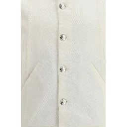White Cotton Denim Jacket