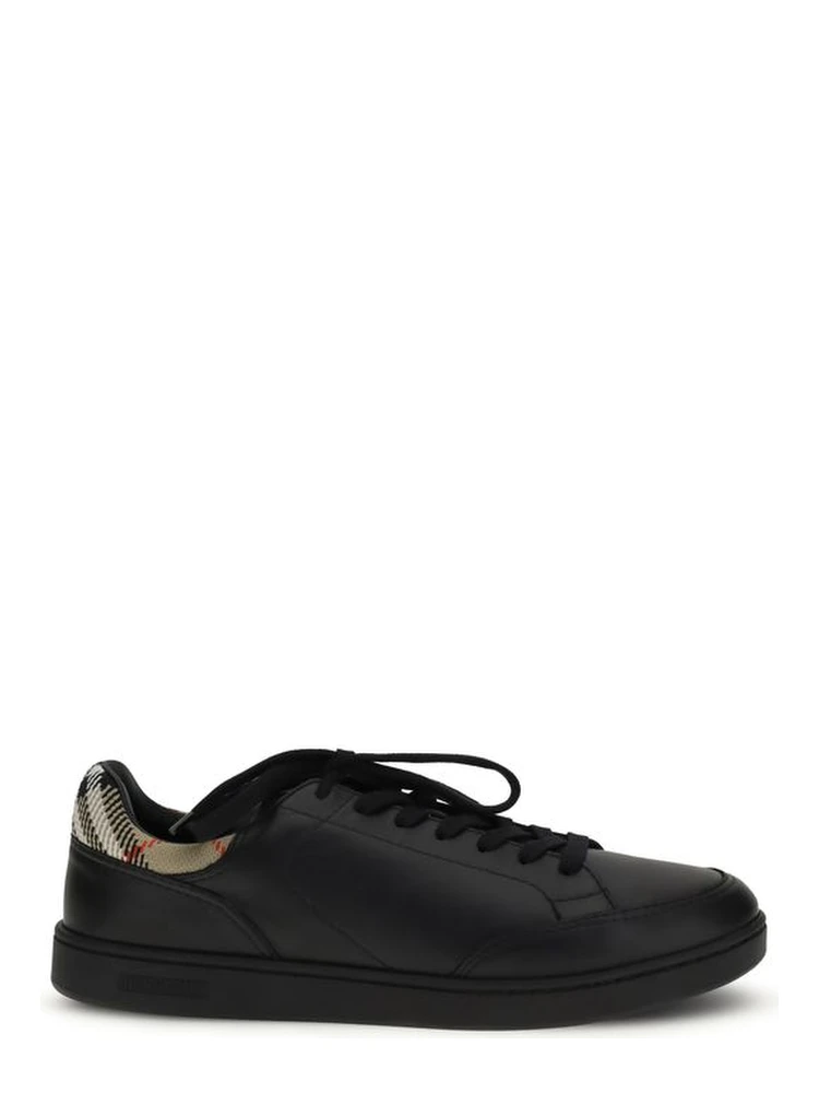 Black Calf Leather Bos Taurus Low Top Sneakers