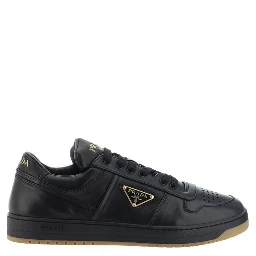 Black Calf Leather Bos Taurus Low Top Sneakers