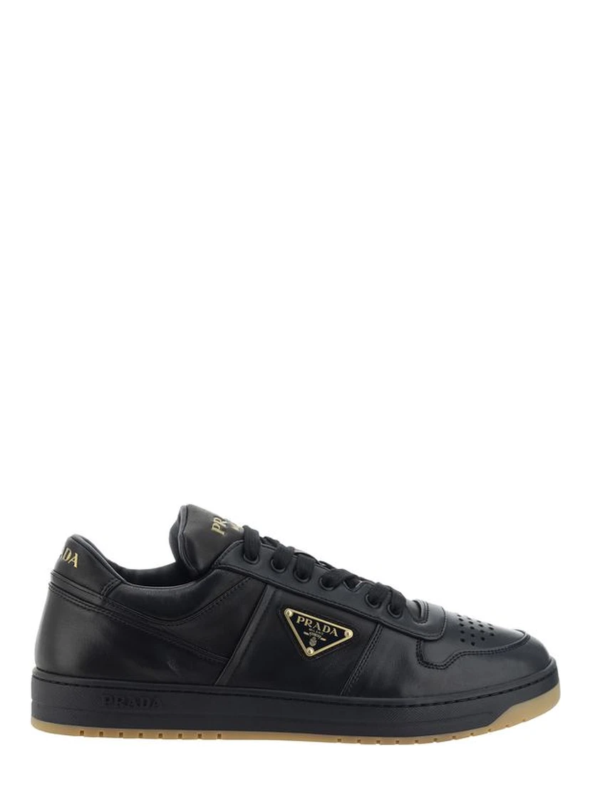 Black Calf Leather Bos Taurus Low Top Sneakers
