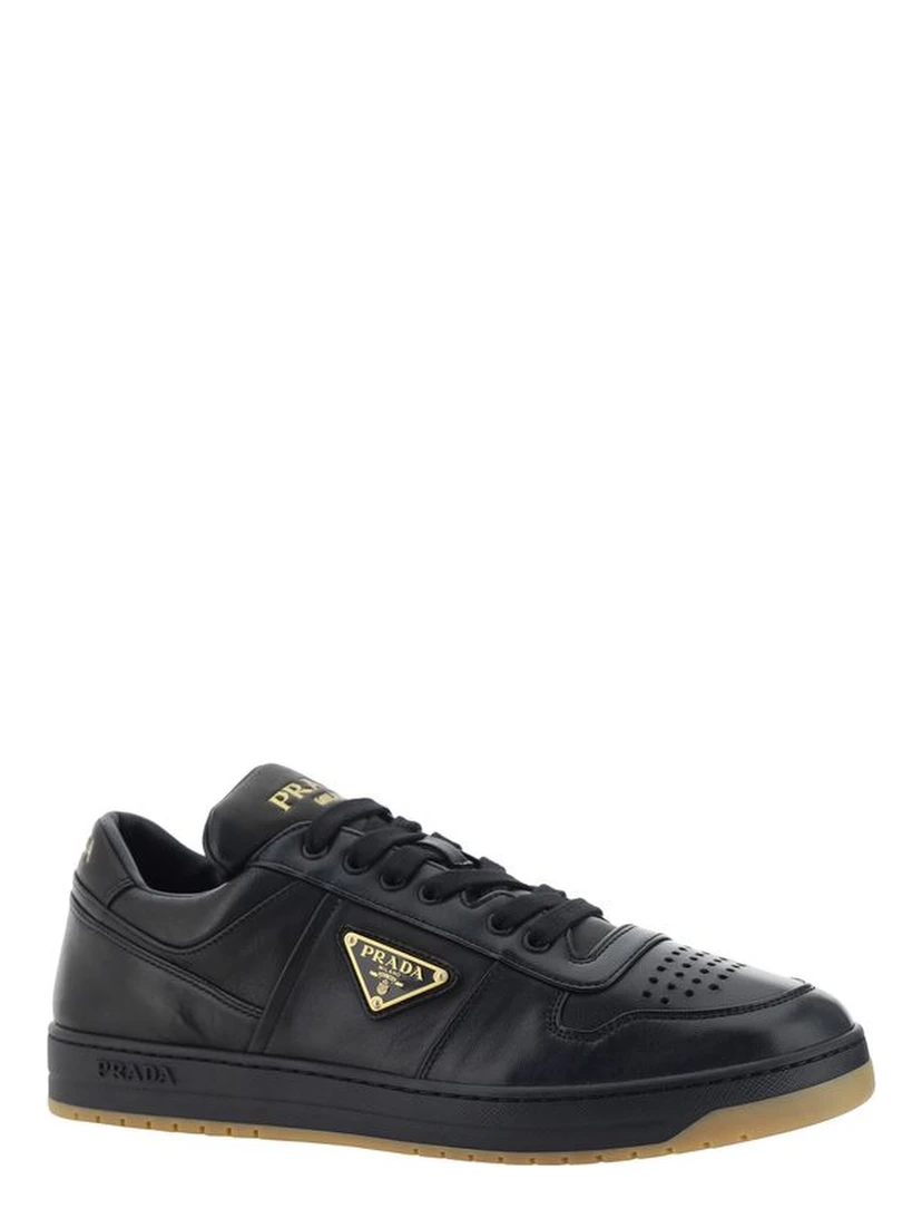 Black Calf Leather Bos Taurus Low Top Sneakers