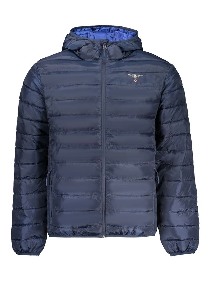 Blu Polyester Men's Jacket