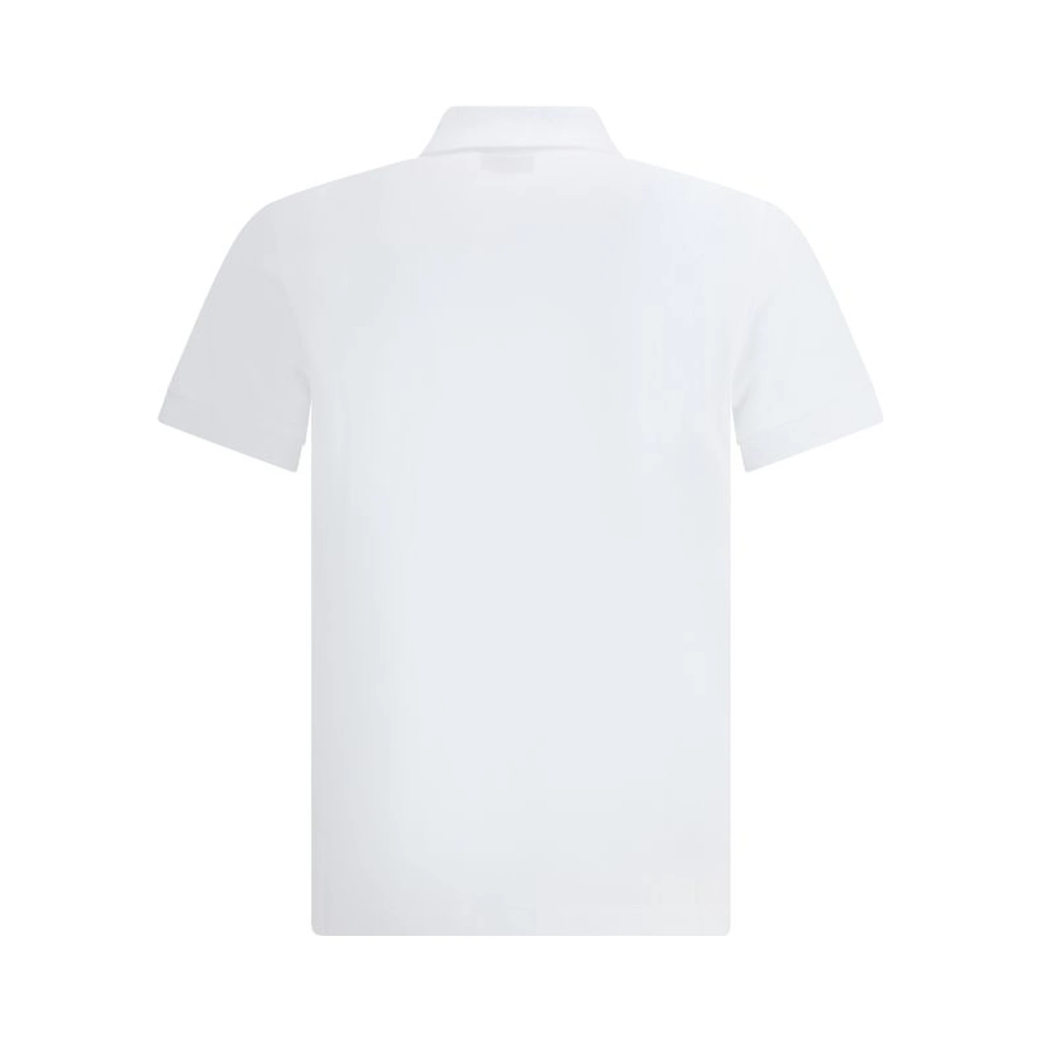 White Cotton Polo Shirt
