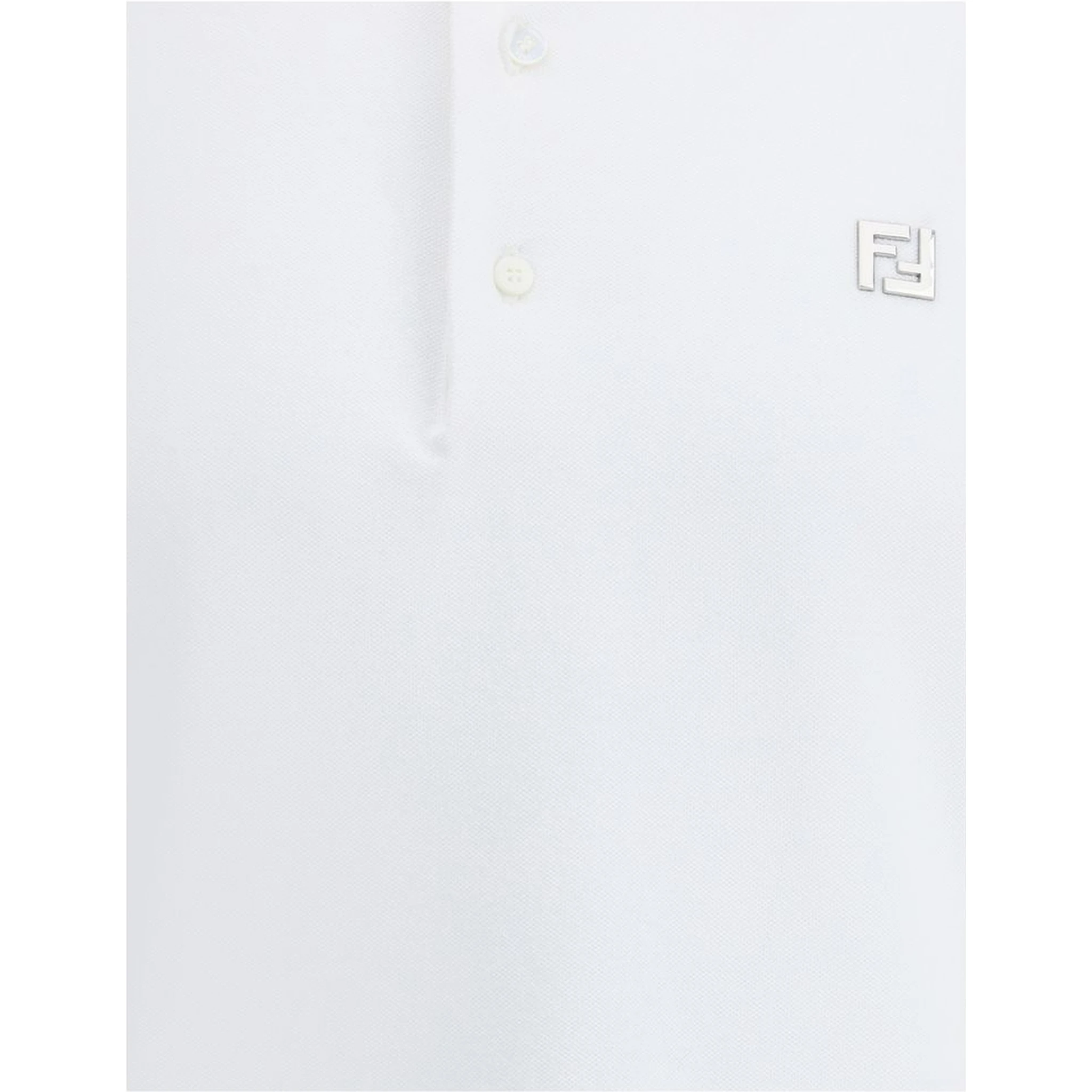 White Cotton Polo Shirt