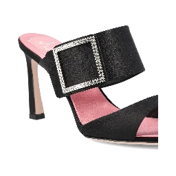 Trompette embellished-buckle mules