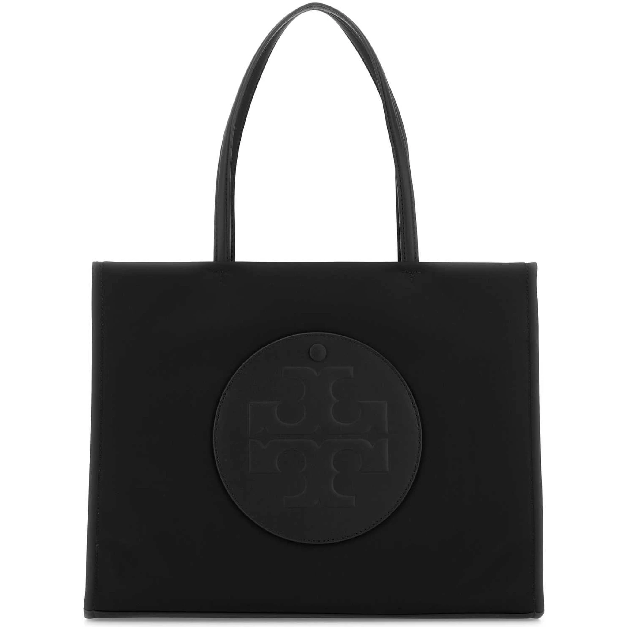 Black fabric small Ella shopping bag