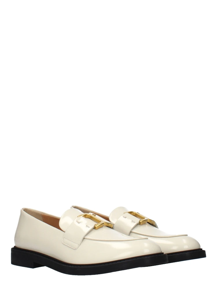 Beige Leather Slip-On Loafers alternative