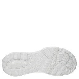 White Fabric Athletic Sneakers