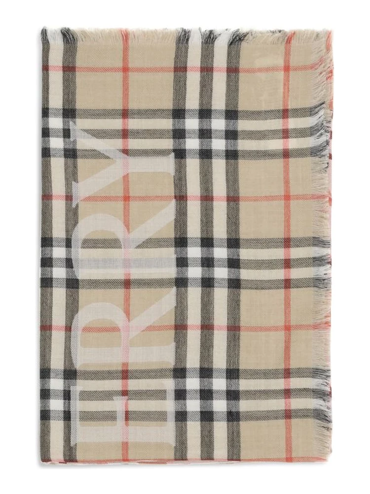 Beige Wool Scarf